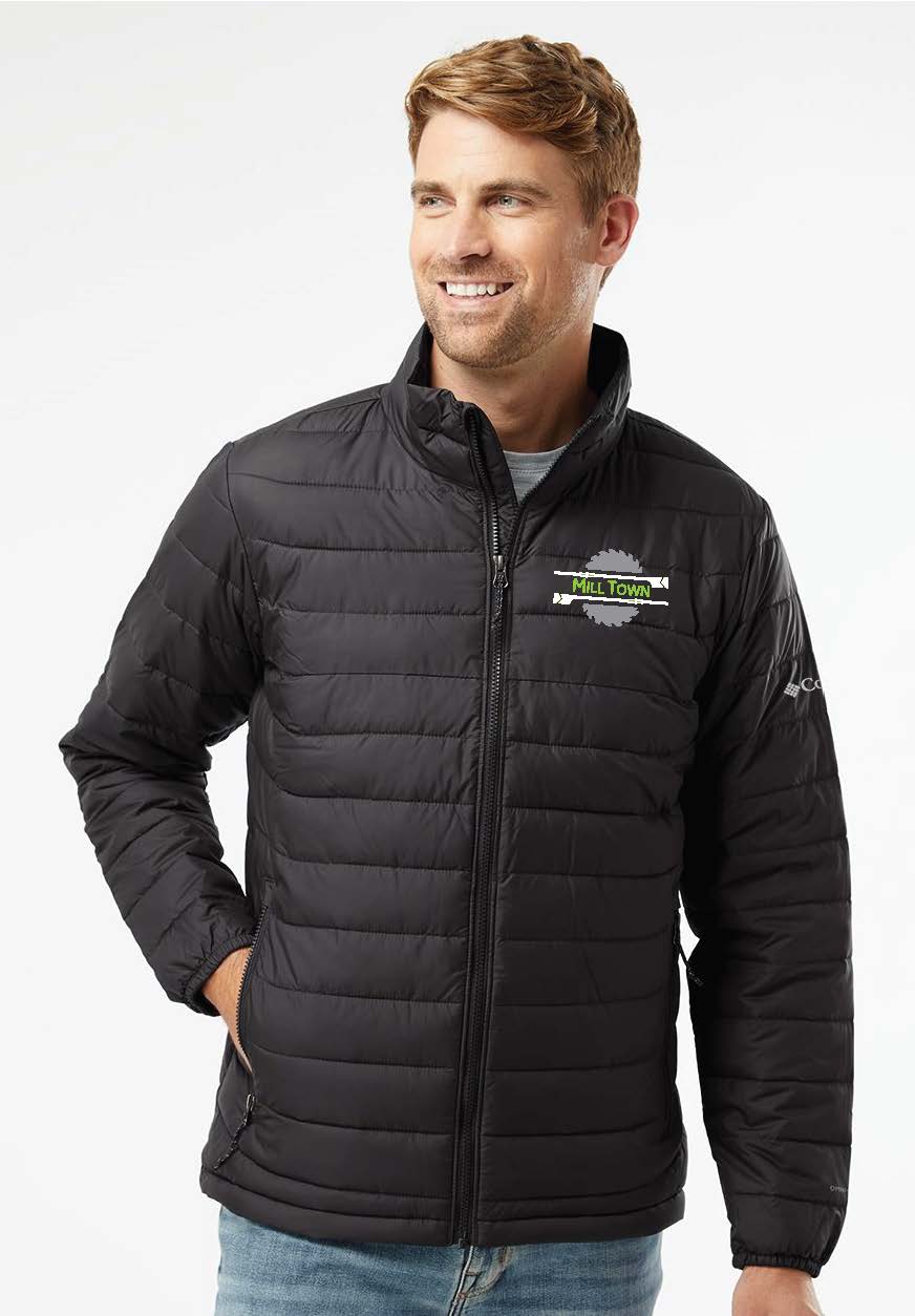 Mill Town Columbia Puff Jacket - Embroidered