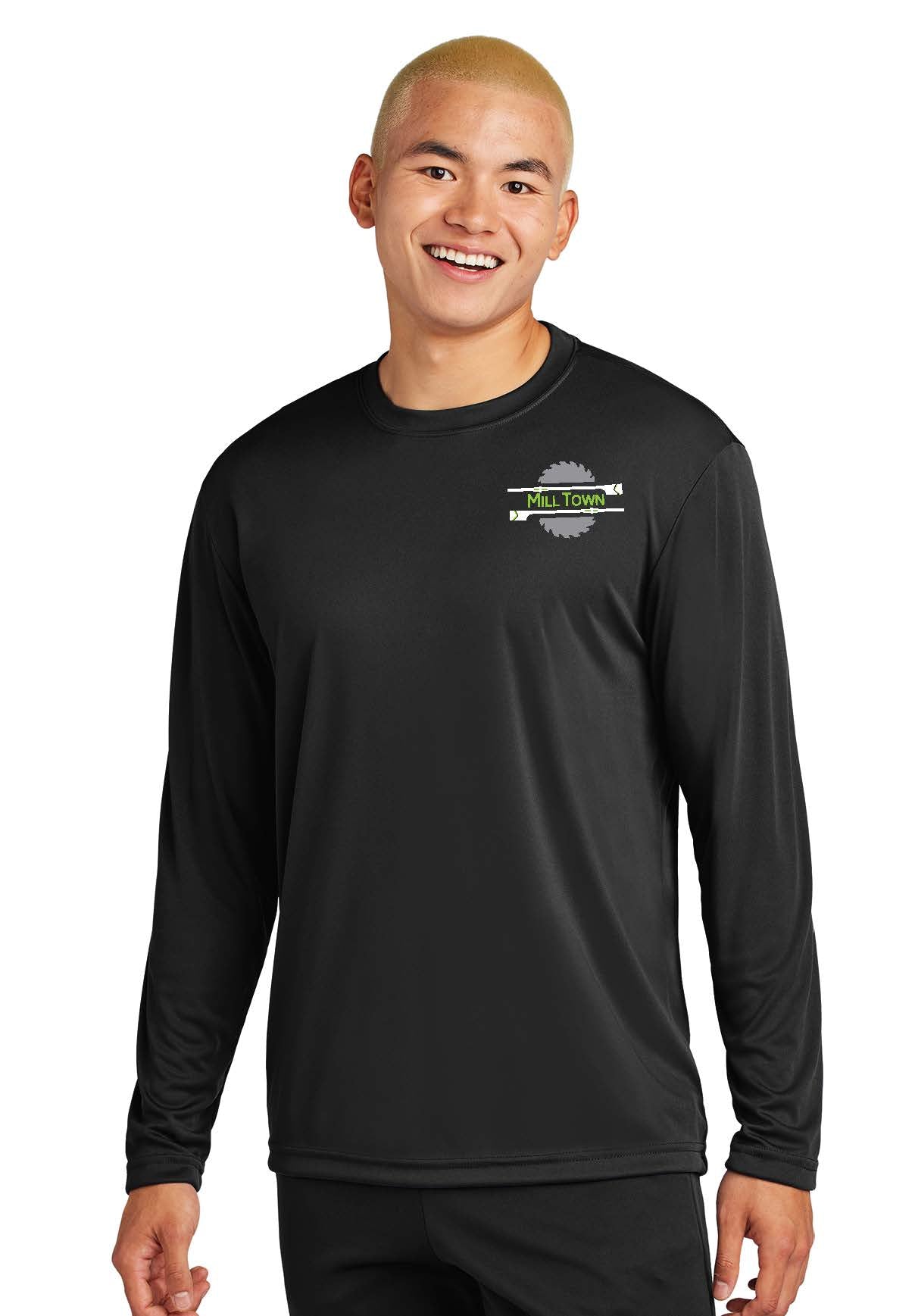 Mill Town Unisex Long Sleeve Tech Tee